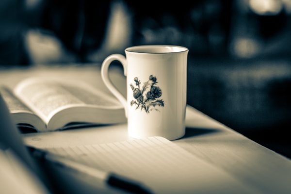objectifs 2019 - photo tasse et carnet