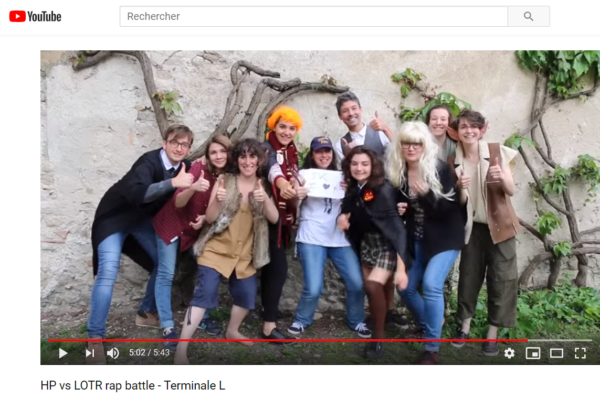 Réenchanter le monde - photo de groupe pendant le tournage