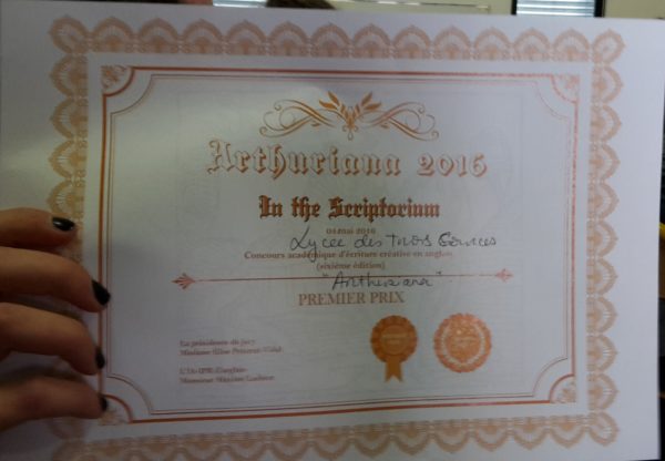 Réenchanter le monde - diplôme gagné par mes élèves