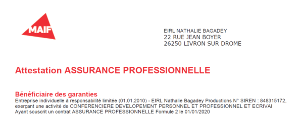assurance professionnelle