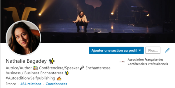 page profil LinkedIn Bagadey au 15-01-2020