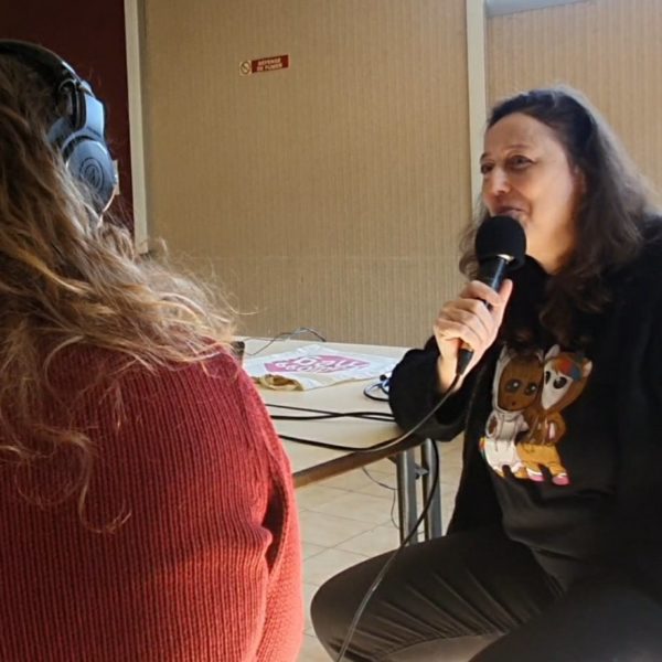 Nathalie Bagadey au micro de Radio Mega Valence