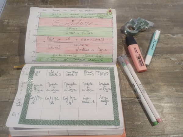 Bujo 2021 objectifs et routine