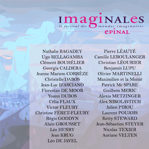 liste des invités aux Imaginaes avec Nathalie Bagadey en premier