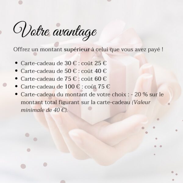 Carte cadeau 75€ – Image 3