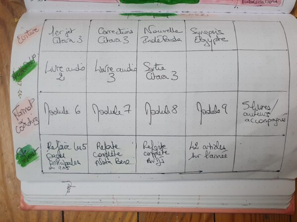 Bingo des objectifs 2022
