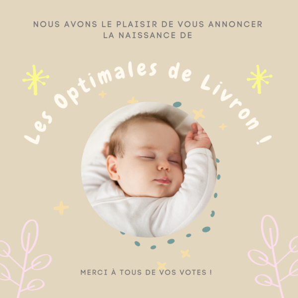 Faire part de "naissance" du salon du livre optimiste de Livron