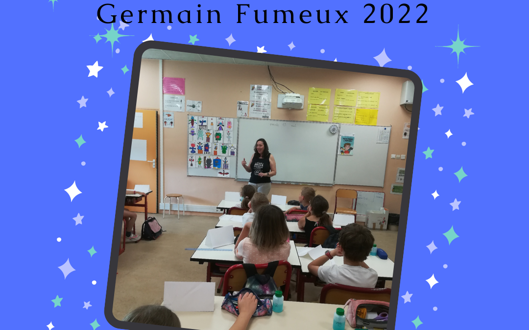 Mon intervention scolaire à l’école Germain Fumeux : des élèves enthousiastes, une enseignante au top et une gargouille star…