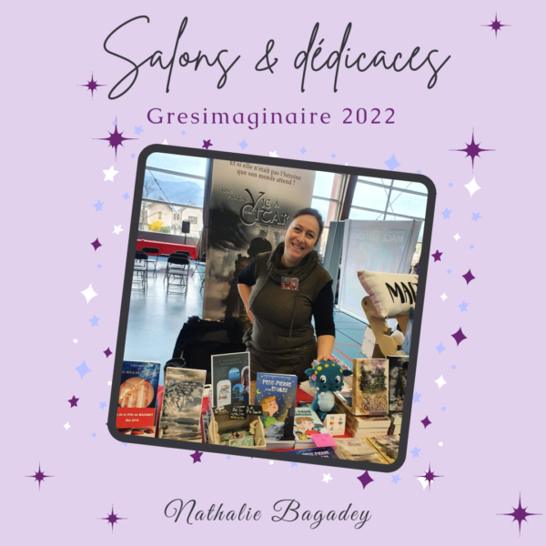 Nathalie-Bagadey-devant-son-stand-a-Gresimaginaire-2022
