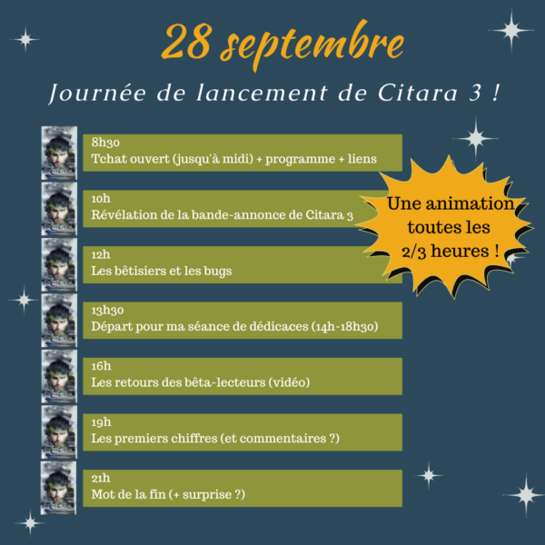 Programme de la journée heure par heure
