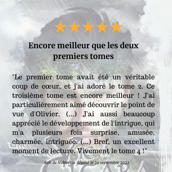Avis 5 étoiles Citara 3 par Nolwennn