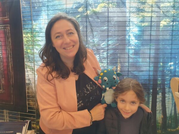 Photo de Nathalie, Annaë (et la gargouille !)
