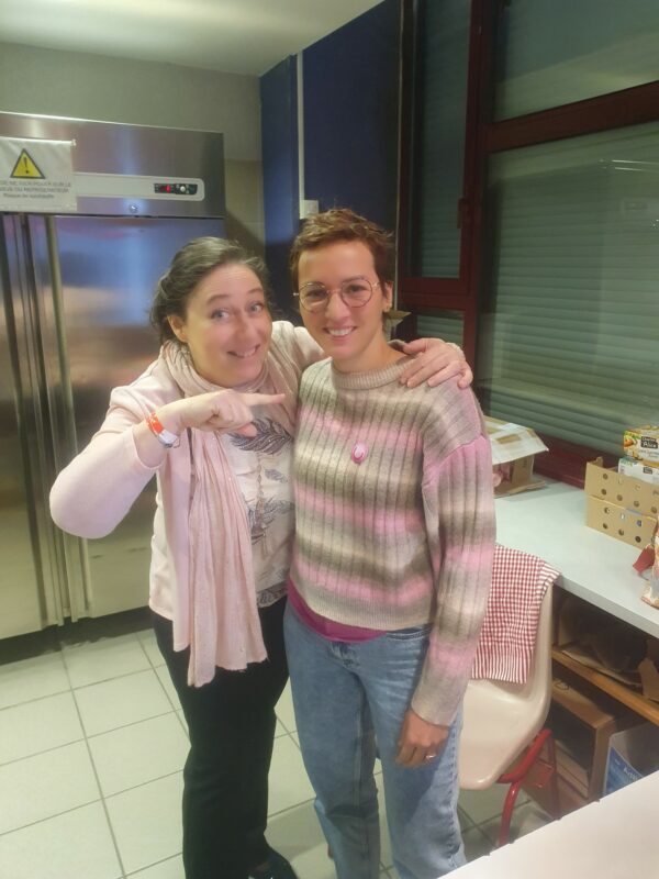 Photo avec Julie à la buvette