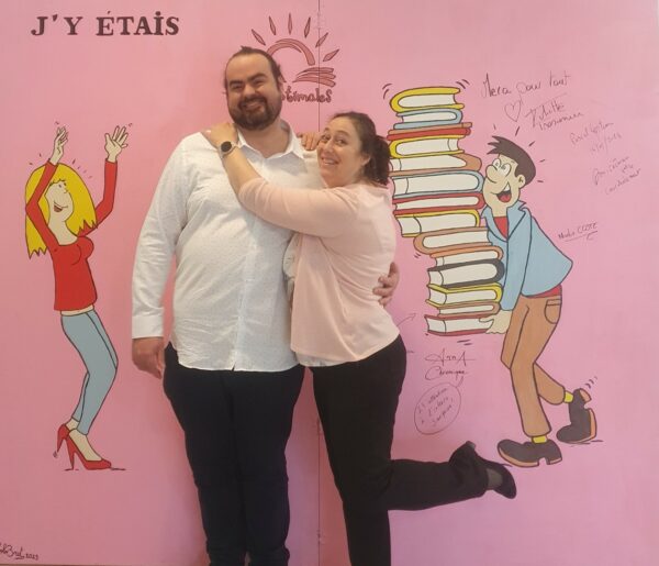 Photo de Jérémy et Nathalie devant le photobooth