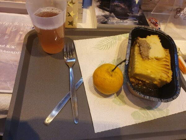 Plateau repas pris sur place : parmentier de 