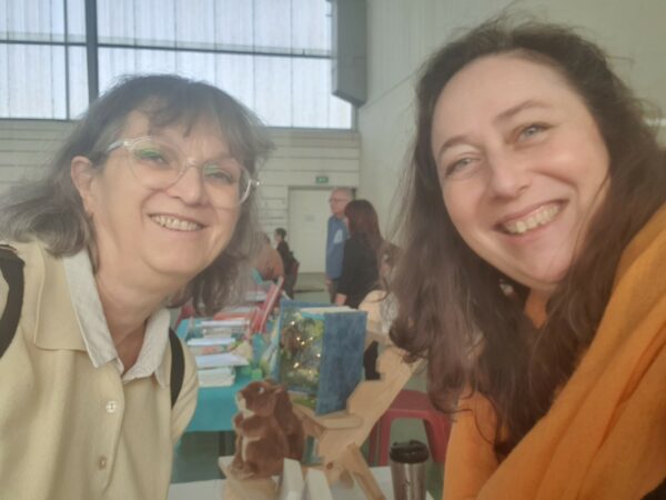 Nathalie Bagadey avec la mamie d'Alexandra alon de Beauchastel