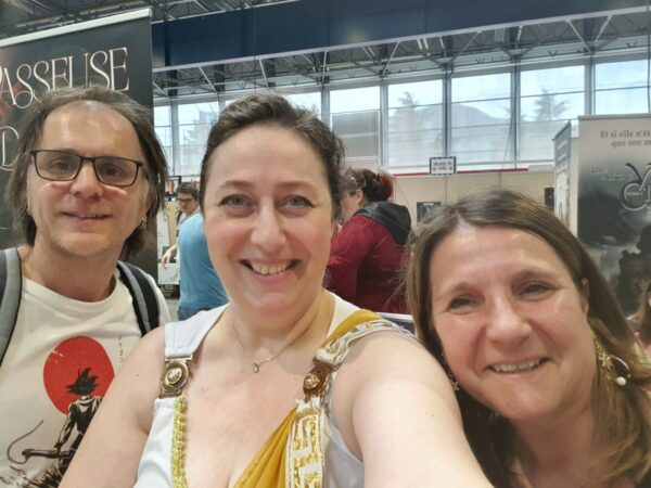 Nathalie avec Nicolas et Sandrine