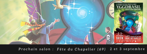 Bandeau pour le profil de Nathalie Bagadey sur Facebook annonçant sa venue à la Fête du Chapelier.