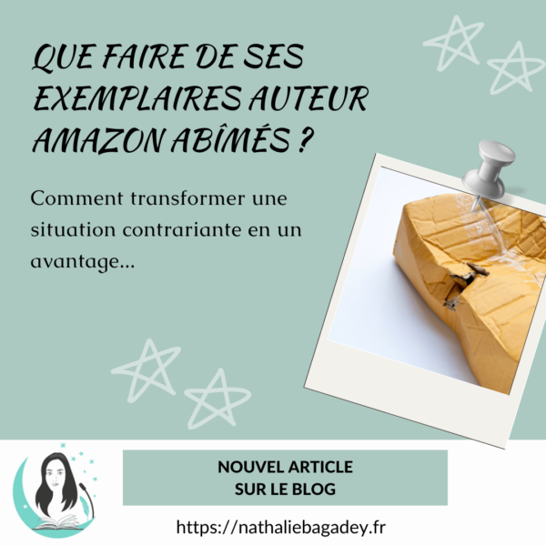 Que faire de ses exemplaires auteur Amazon abîmés ? Vignette présentant l'article avec la photo d'un carton éventré.