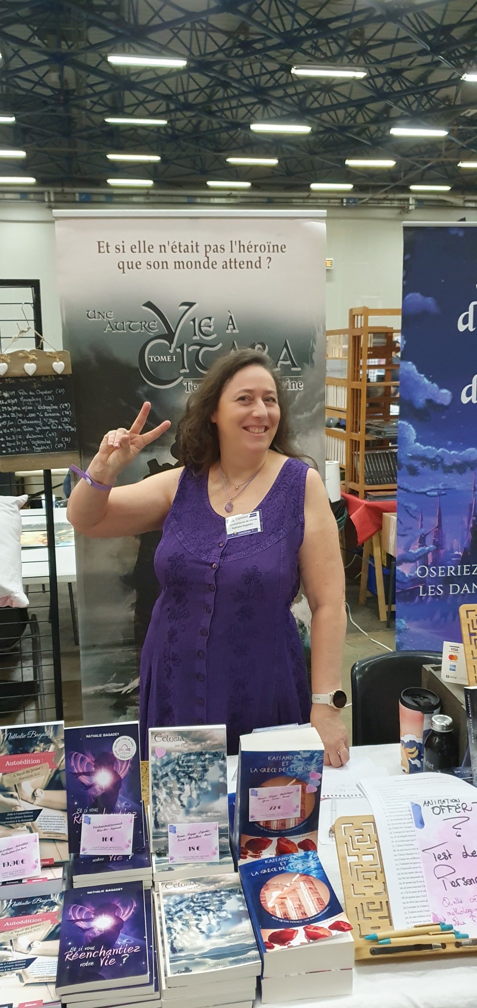 Octogônes - Nathalie Bagadey sur son stand