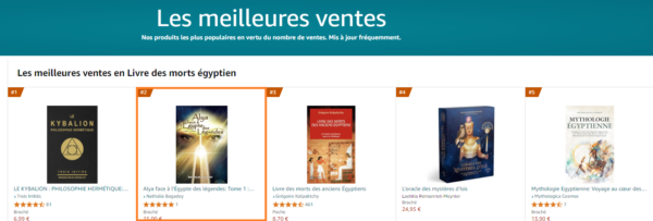 2ème place en livre des morts égyptiens