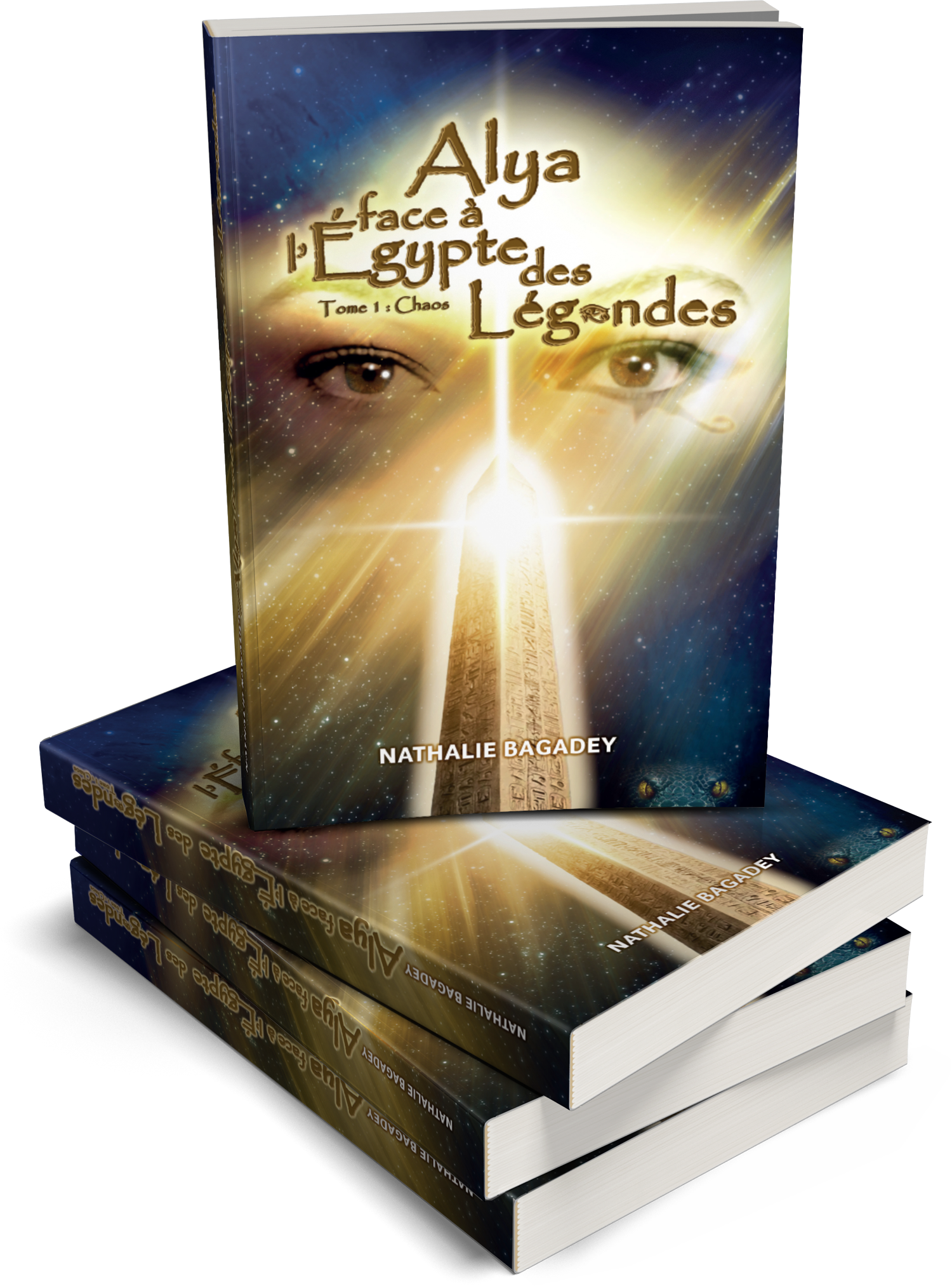 Pile 3D du livre d'Alya face à l’Égypte des légendes - Tome 1 : Chaos
